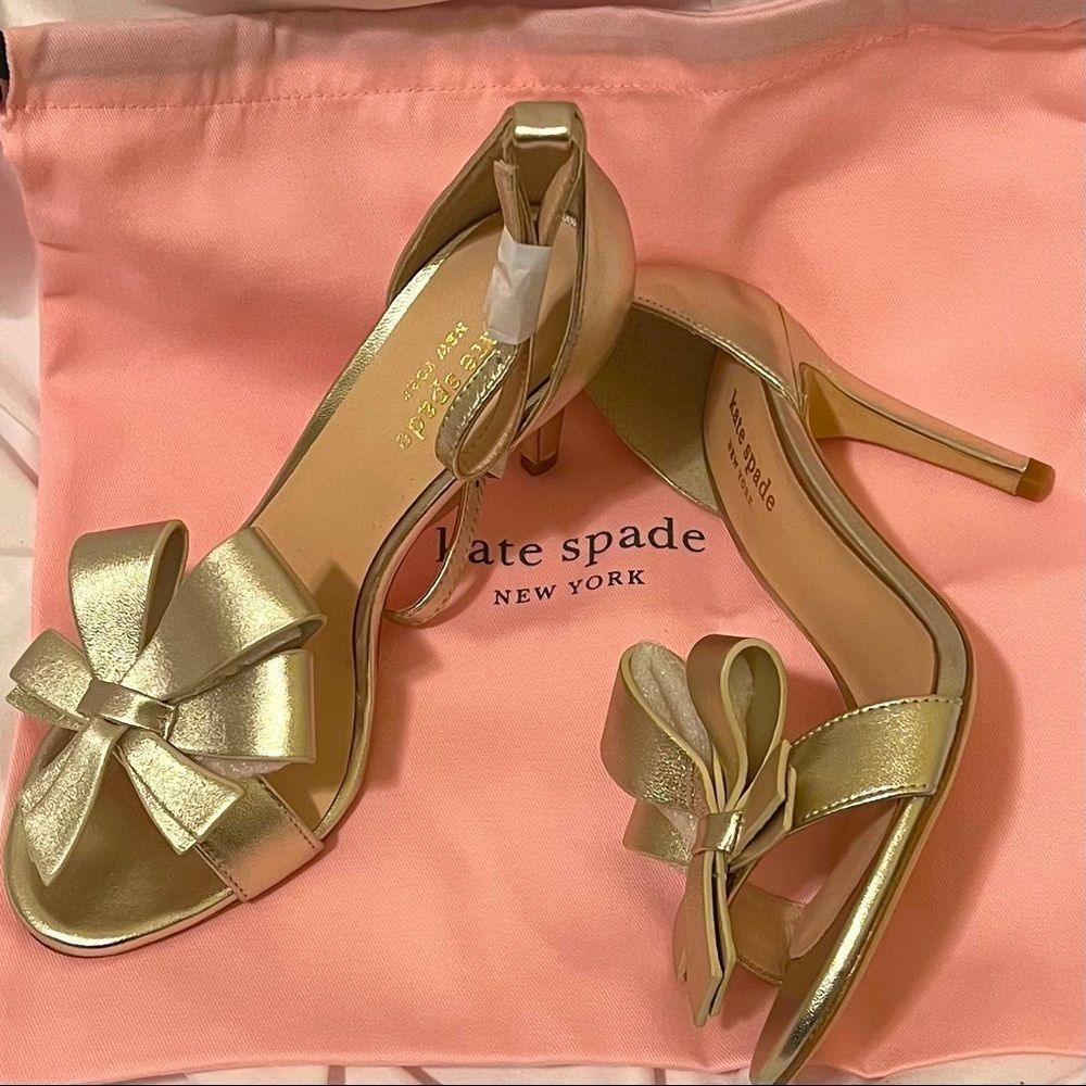 Kate Spade Gold Sandals - Size 6.5